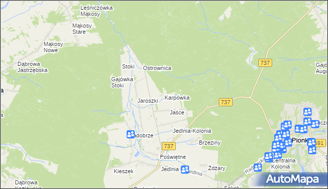 mapa Karpówka, Karpówka na mapie Targeo