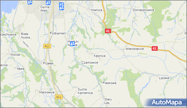 mapa Kępnica, Kępnica na mapie Targeo