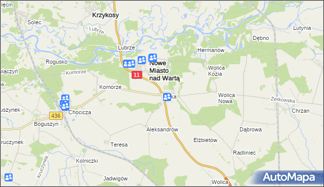 mapa Klęka, Klęka na mapie Targeo