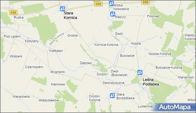 mapa Klukowszczyzna, Klukowszczyzna na mapie Targeo