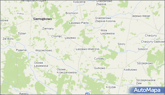 mapa Krzeczanowo, Krzeczanowo na mapie Targeo