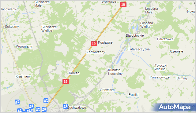 mapa Kundzin, Kundzin na mapie Targeo