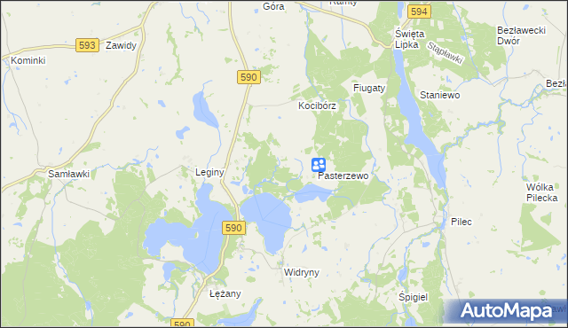 mapa Łabędziewo, Łabędziewo na mapie Targeo