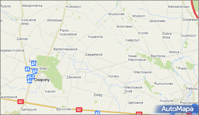 mapa Lekarzewice, Lekarzewice na mapie Targeo