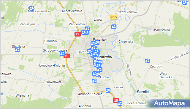 mapa Lubartów, Lubartów na mapie Targeo