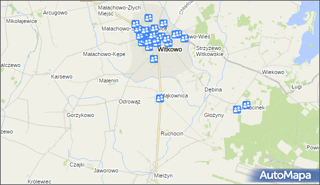 mapa Mąkownica, Mąkownica na mapie Targeo