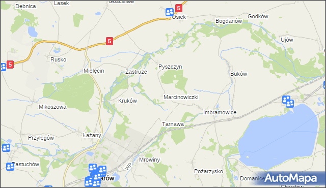 mapa Marcinowiczki, Marcinowiczki na mapie Targeo