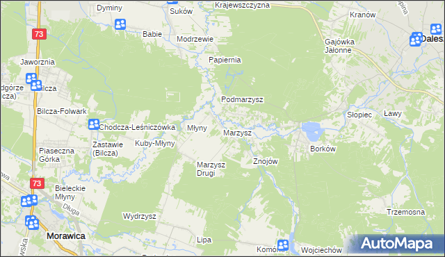 mapa Marzysz, Marzysz na mapie Targeo