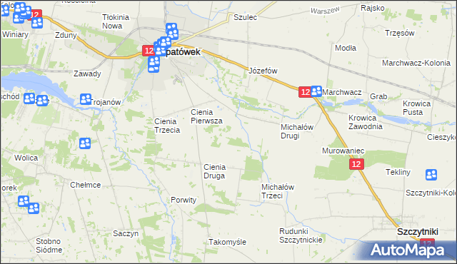 mapa Michałów Czwarty, Michałów Czwarty na mapie Targeo