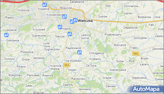 mapa Mietniów, Mietniów na mapie Targeo