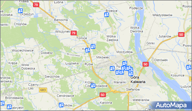 mapa Mikówiec, Mikówiec na mapie Targeo