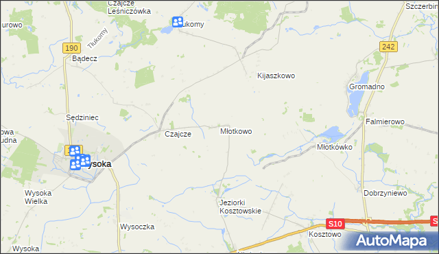 mapa Młotkowo, Młotkowo na mapie Targeo