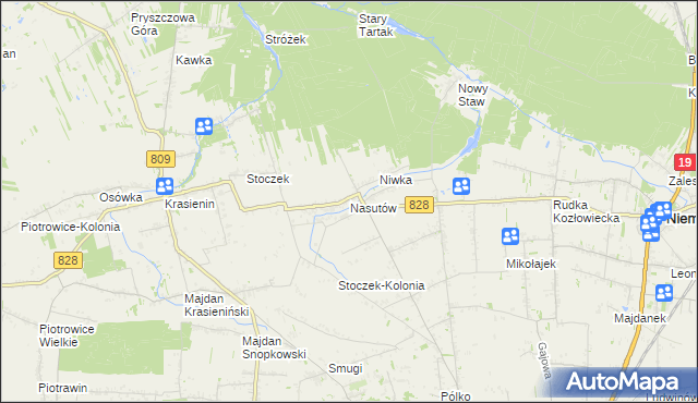 mapa Nasutów, Nasutów na mapie Targeo