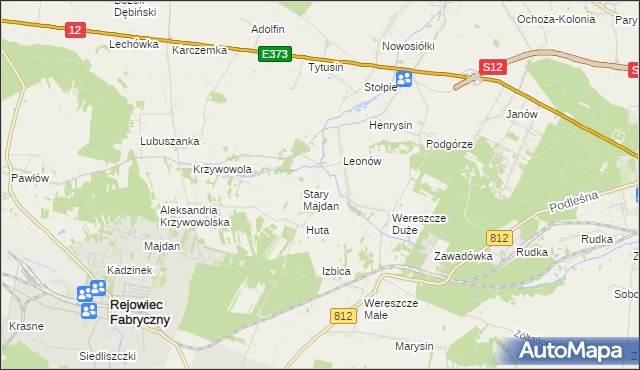 mapa Niemirów gmina Rejowiec, Niemirów gmina Rejowiec na mapie Targeo