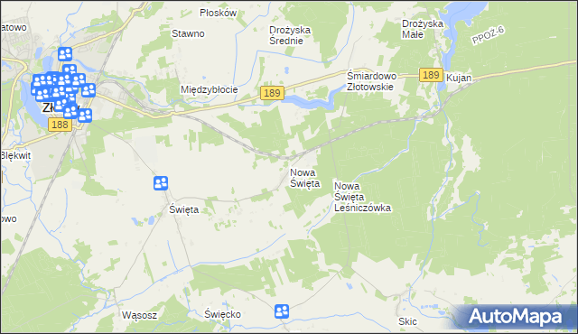 mapa Nowa Święta, Nowa Święta na mapie Targeo