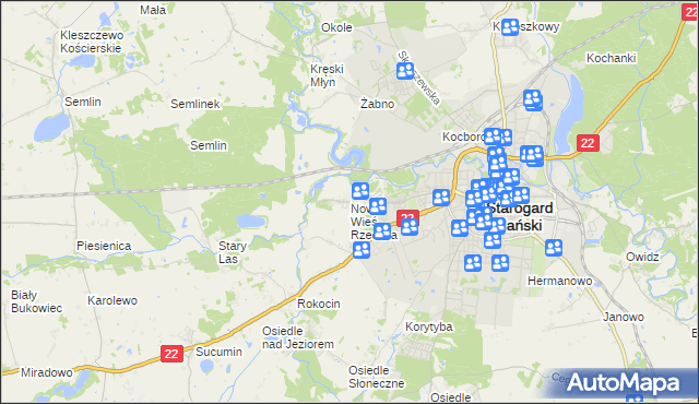 mapa Nowa Wieś Rzeczna, Nowa Wieś Rzeczna na mapie Targeo