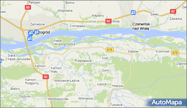 mapa Nowa Wieś-Śladów, Nowa Wieś-Śladów na mapie Targeo