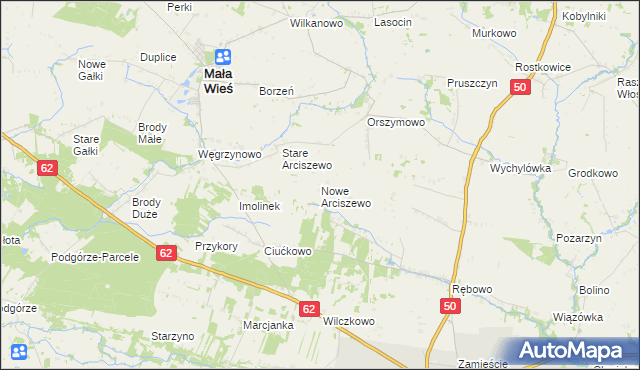 mapa Nowe Arciszewo, Nowe Arciszewo na mapie Targeo