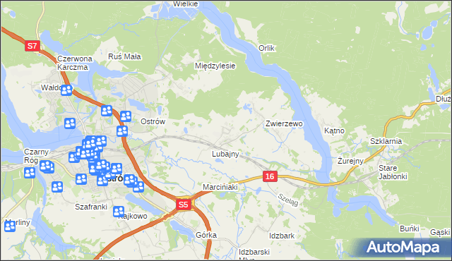 mapa Nowe Siedlisko, Nowe Siedlisko na mapie Targeo