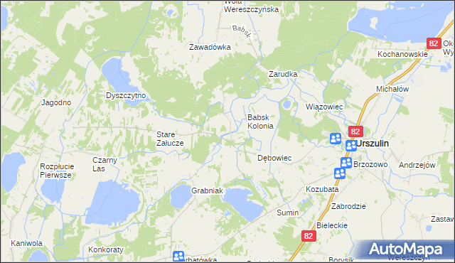 mapa Nowe Załucze, Nowe Załucze na mapie Targeo