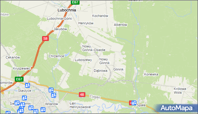 mapa Nowy Glinnik, Nowy Glinnik na mapie Targeo