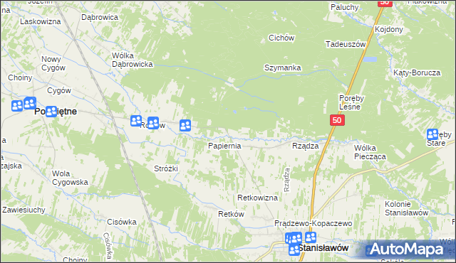 mapa Ołdakowizna, Ołdakowizna na mapie Targeo