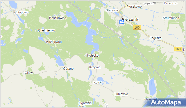 mapa Ostromęcko, Ostromęcko na mapie Targeo