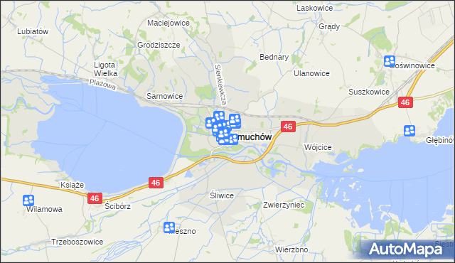 mapa Otmuchów, Otmuchów na mapie Targeo