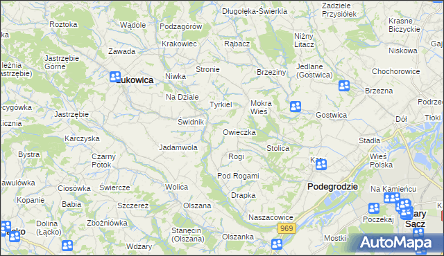 mapa Owieczka, Owieczka na mapie Targeo