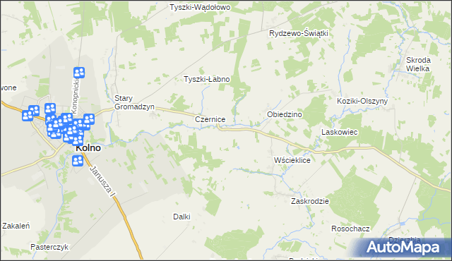 mapa Pachuczyn, Pachuczyn na mapie Targeo