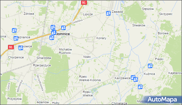 mapa Pacierzów, Pacierzów na mapie Targeo