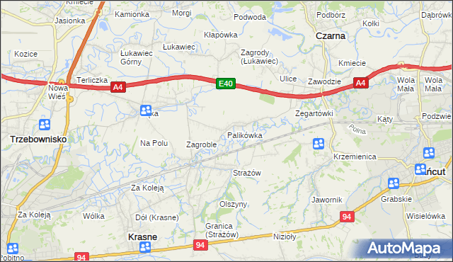 mapa Palikówka, Palikówka na mapie Targeo