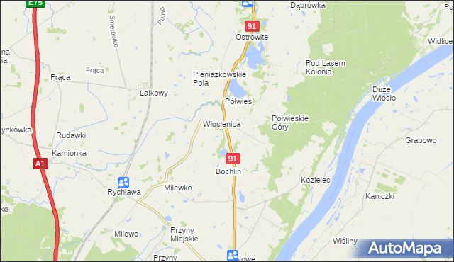 mapa Pieniążkowo, Pieniążkowo na mapie Targeo