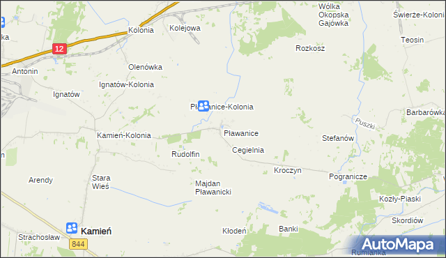 mapa Pławanice, Pławanice na mapie Targeo