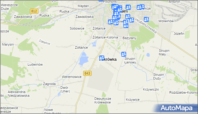 mapa Pokrówka, Pokrówka na mapie Targeo