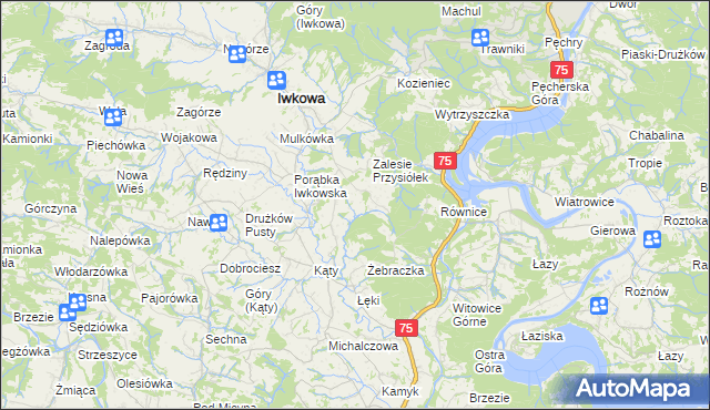 mapa Połom Mały, Połom Mały na mapie Targeo