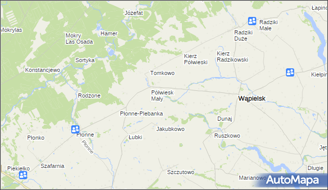 mapa Półwiesk Duży, Półwiesk Duży na mapie Targeo