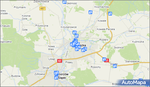 mapa Praszka, Praszka na mapie Targeo