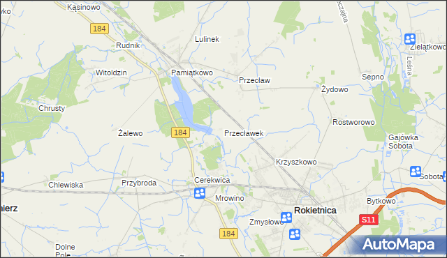 mapa Przecławek, Przecławek na mapie Targeo