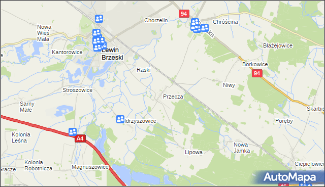 mapa Przecza, Przecza na mapie Targeo