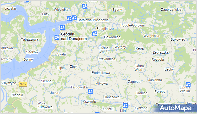 mapa Przydonica, Przydonica na mapie Targeo