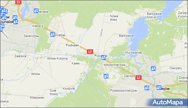 mapa Przygłów, Przygłów na mapie Targeo