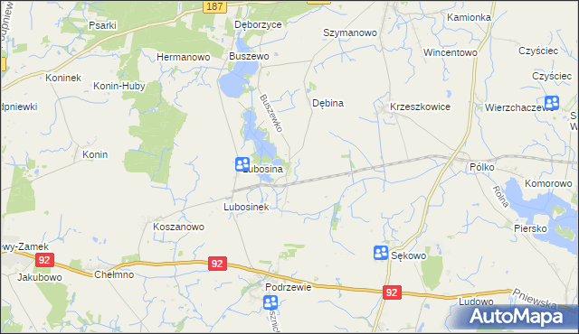 mapa Przystanki, Przystanki na mapie Targeo