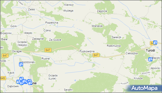 mapa Pupkowizna, Pupkowizna na mapie Targeo