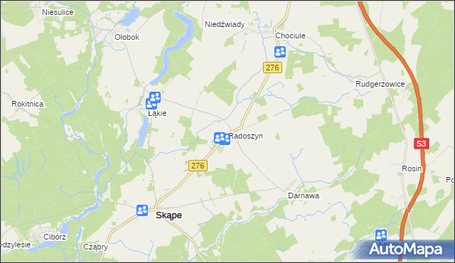 mapa Radoszyn, Radoszyn na mapie Targeo