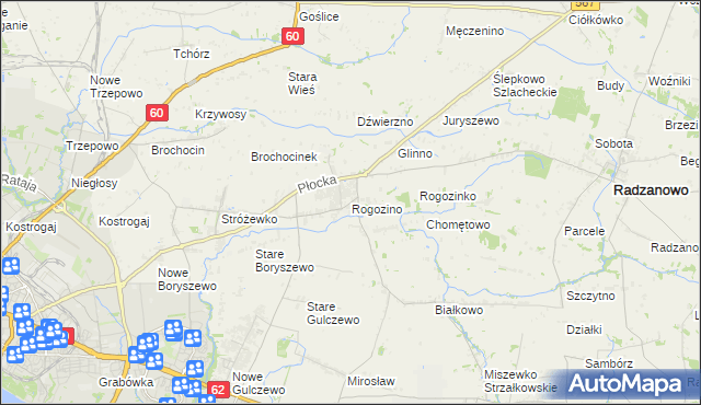 mapa Rogozino, Rogozino na mapie Targeo