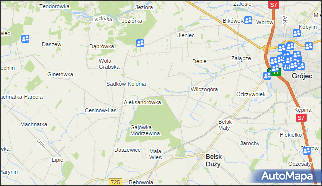 mapa Rosochów, Rosochów na mapie Targeo