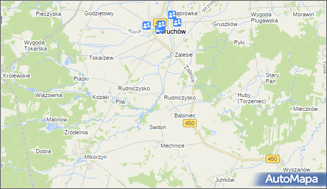 mapa Rudniczysko, Rudniczysko na mapie Targeo