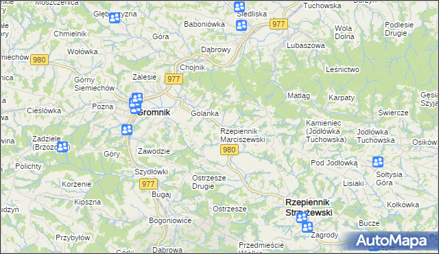 mapa Rzepiennik Marciszewski, Rzepiennik Marciszewski na mapie Targeo