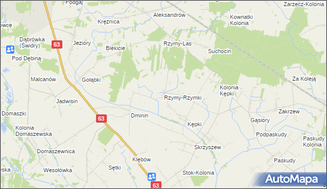 mapa Rzymy-Rzymki, Rzymy-Rzymki na mapie Targeo